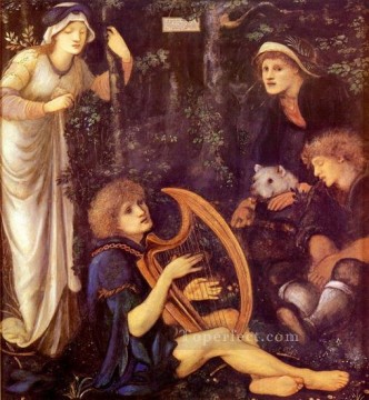 La locura de Sir Tristram Prerrafaelita Sir Edward Burne Jones Pinturas al óleo